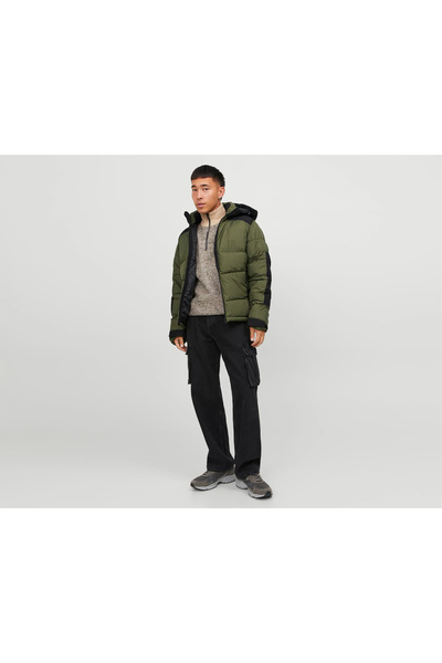 Jack & Jones Jack Jones Jcootis Sn Erkek Günlük Mont (Suya Dayanıklı) 12239001-OLIVE-NIGHT Haki