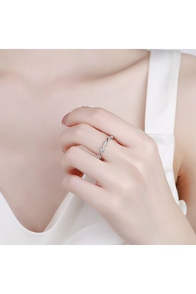 delis Inel Argint 925, Jw1316, Model Impletit, Placat Cu Rodiu
