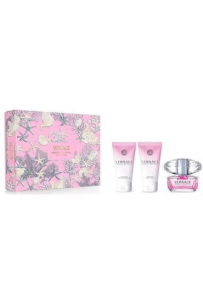 Versace Bright Crystal Absolu Gift Set, Eau De Parfum, 50ml Shower Gel, 50ml Body Lotion, 50ml
