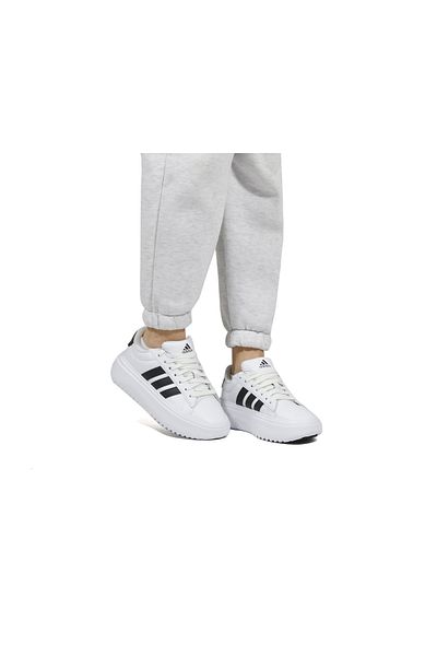 adidas Grand Court Platform Sole Women's Casual Shoes White