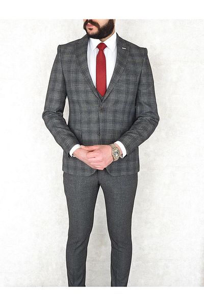 Fonte Falcao Slimfit Vest Drop 6 Set-grey