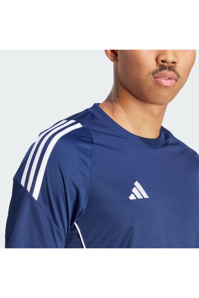 adidas Tiro 24 Jersey Erkek Lacivert Yuvarlak Yaka Tişört