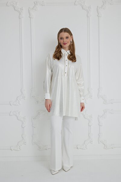Moodbasic MB11.214 MOODBASİC GOLD ÇİZGİLİ PAMUKLU GÖMLEK