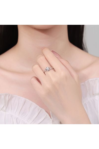delis Inel Argint 925, Jw1386, Model Elegant Cu Pietre, Placat Cu Rodiu