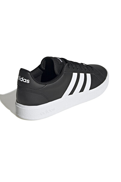 adidas جراند كورت بيس - حذاء رياضي كاجوال أسود للجنسين