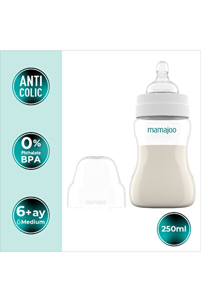 Mamajoo Silver Anti-kolik Biberon 250 Ml, 6 Ay , Orta Akışlı