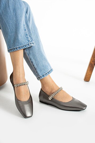 FOLLİNİ Антрацитовий жіночий саквояж з натуральної шкіри Babet