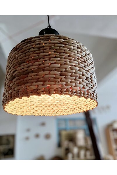 Tasarı Sanatı Ev Dekorasyon Hasır Avize Özel Tasarım Modern Aydınlatma 30cm ( Duy Dahil Değildir)