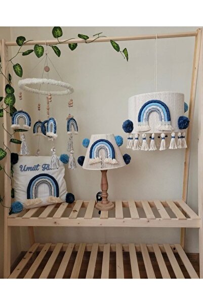 Tasarı Sanatı Bebek/çocuk Odası Özel Tasarım Avize-abajur-yastık-dönence Hediyelik Takım