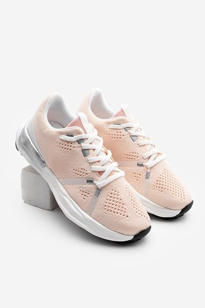 Marjin Damen Sneaker Mesh Strickwaren Lauf- und Walking-Sportschuhe Armes Powder