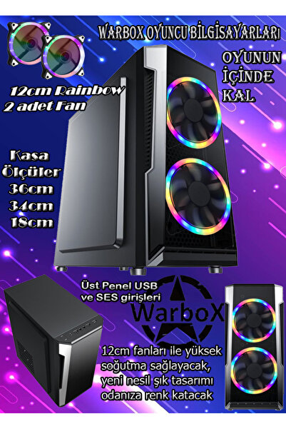 WARBOX Alpagut Ryzen5 3.60ghz Işlemci 16gb Ddr4 Ram 240gb Ssd R7 240 4gb E.kartı 24" Monitör Gaming Pc