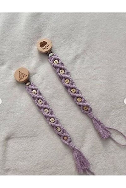 Tasarı Sanatı Çocuk/bebek Özel Tasarım %100 Doğal Pamuk Ip El Yapımı Isimli Emzik Askısı