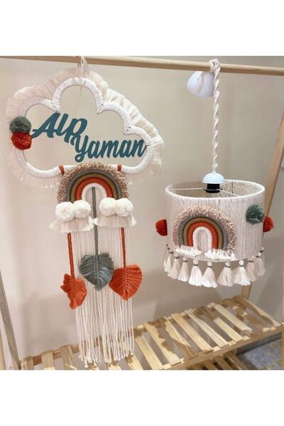 Tasarı Sanatı Bebek/çocuk Odası Özel Tasarım Erkek-kız Bebek Makrome Isimli K...