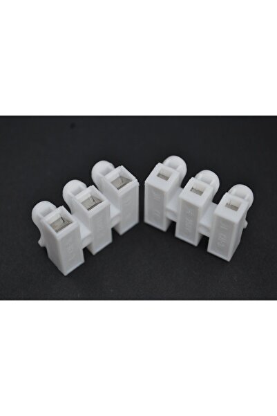 Genel Markalar 10 Adet Elektrik Buat Klemensi Yaylı Üçlü 2mm² Kabloya Kadar