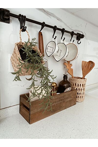 Tasarı Sanatı Διακόσμηση σπιτιού Ψάθινο τετράγωνο καλάθι πολλαπλών χρήσεων με...