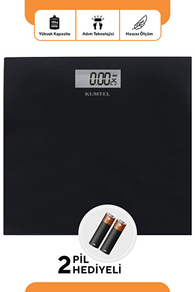 KUMTEL Dijital Lcd Ekranlı Dijital Tartı - Cam Baskül Hdb-03