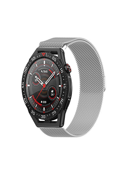 Tagomoon Huawei Watch Gt3 SE Uyumlu Kordon Hasır Metal Örgü Tarz Mıknatıslı M...