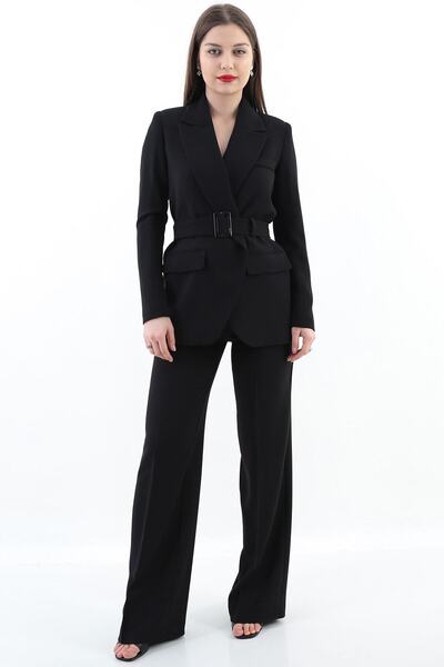 LAVİNİST سترة السراويل السوداء