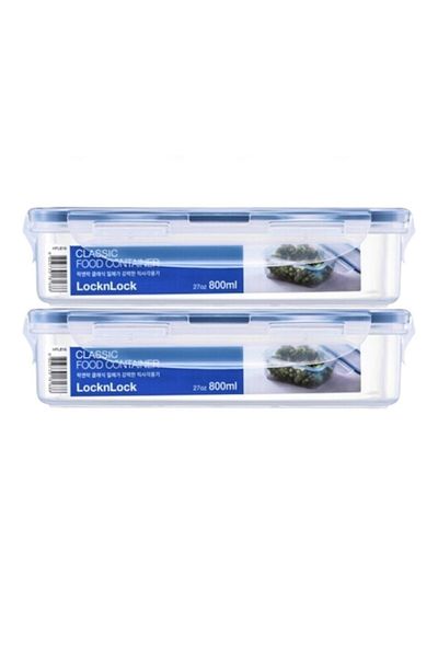 locknlock Classic Airtight Rectangular Containers 800ml Set of 2