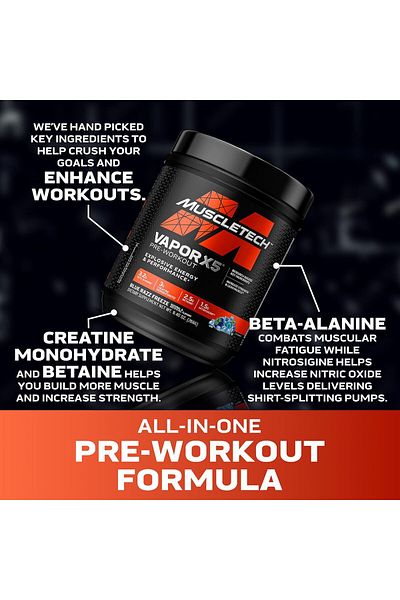 MUSCLETECH Blue Razz Freeze Preworkout - 266 Gr