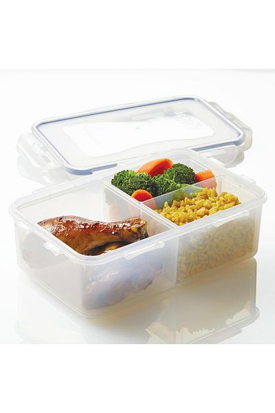 locknlock 1L Rectangular  Airtight Food Storage with Divider