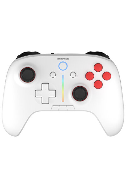 Rampage Hydra Android/pc Uyumlu Kablosuz(BLUETOOTH & 2.4 GHZ) Oyun Kolu gamepad - beyaz