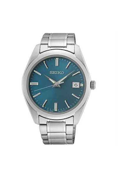 Seiko SUR525P Quartz Çelik Gri Mavi Kadran 40 mm Erkek Kol Saati