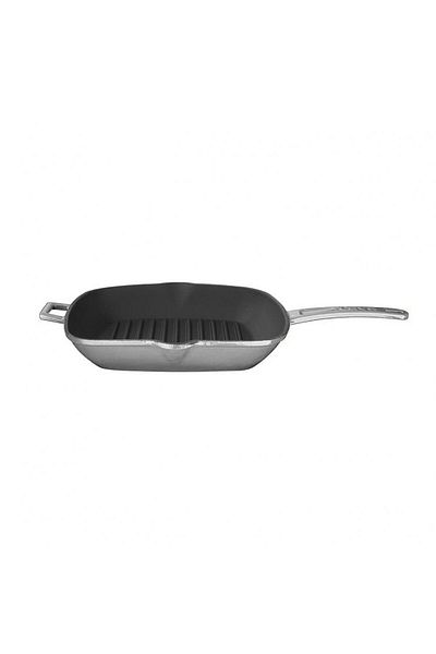 Lava Cast Square Grill Pan Cast Iron Solid Handle Size 26x26cm