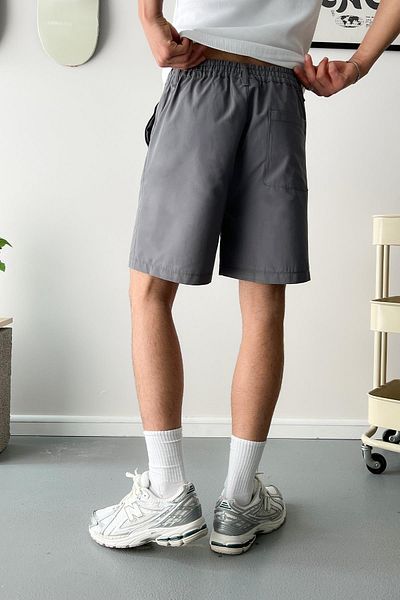 Flaw Wear Extra Comfortable Gray Fabric Shorts