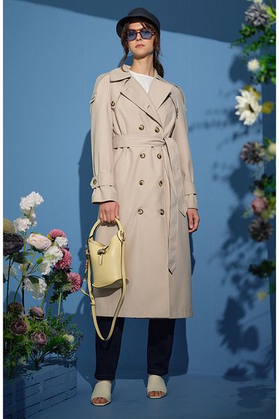 Fatma Atasoy Oversize Stone Trench Coat