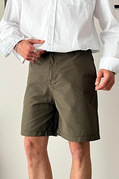 Flaw Wear Extra Comfortable Khaki Fabric Shorts