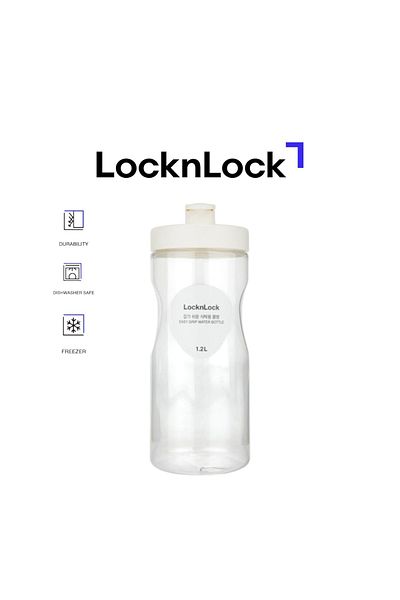locknlock 1.2L Easy Grip Water Bottle - White