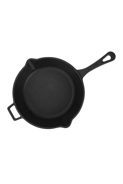 Lava Cast Round Frying Pan Cast Iron Solid HandleDiameter(Ø)24cm