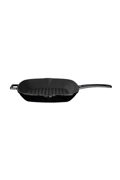Lava Cast Square Grill Pan Cast Iron Solid Handle Size 26x26cm