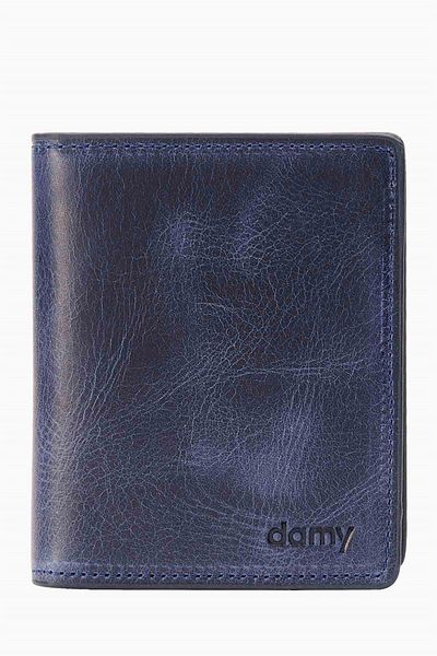 DAMY Genuine Leather RFID Protected Men's Wallet 290cr - Navy Blue