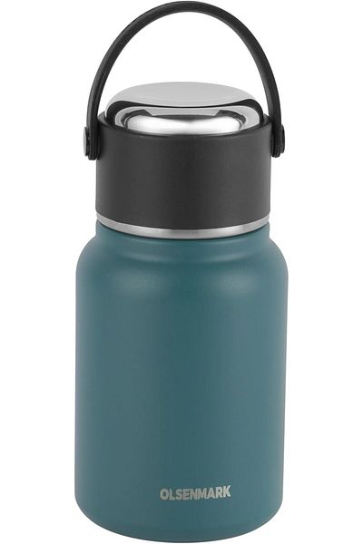 Olsenmark 600ml Stainless Steel Vacuum Bottle | Hot & Cold, Leak-proof, Lightweight