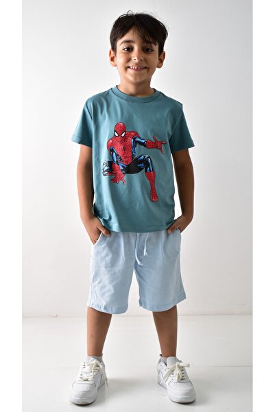 Banadamoda Erkek Çocuk Baskılı T-shirt Şort Takımı