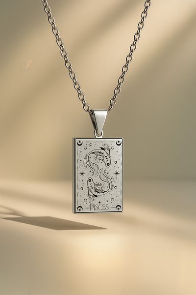 ArtinArt Pisces Tarot Necklace |   316L Anti-Tarnish Steel