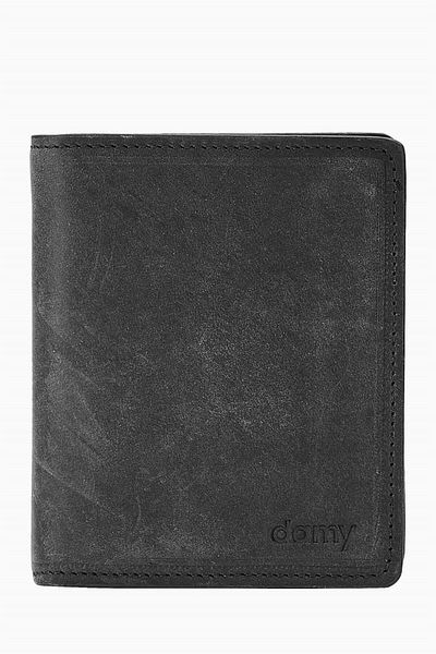 DAMY Genuine Leather Rfid Protected Men's Wallet 290cr - Black