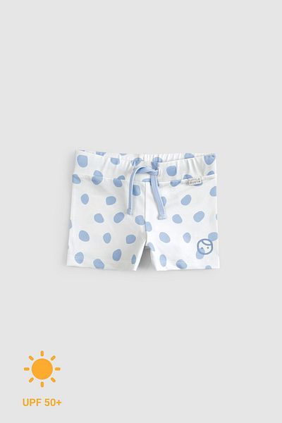 Little Gusto Blue Cosmos UV Protection Baby Shorts Swimsuit