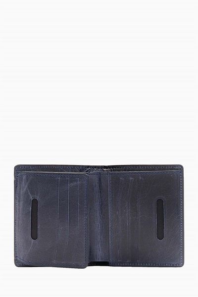 DAMY Genuine Leather RFID Protected Men's Wallet 290cr - Navy Blue