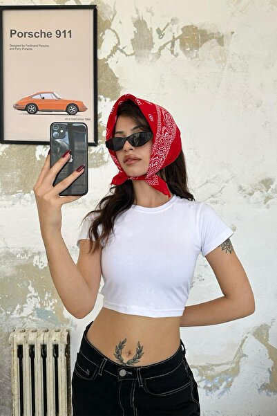 Flaw Wear Flaw Atelier - توب قصير أبيض أساسي