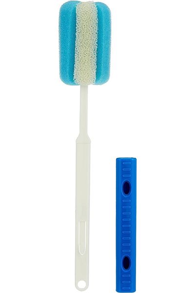locknlock Water Bottle Cleaning Brush with Soft Foam Sponge Blue