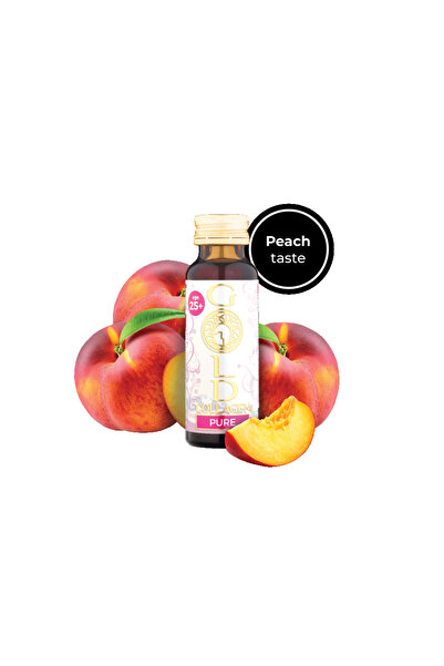 GOLD COLLAGEN ® Pure 10 Day Skin, Hair & Nails | 25 Age | Peach & Lychee Flavor | 50ml X 10 Bottles