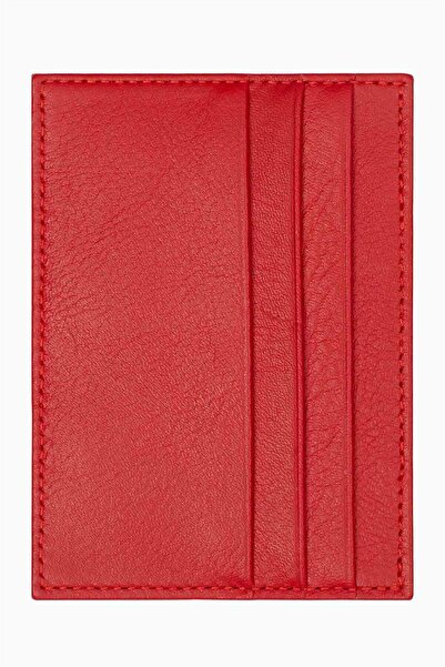 DAMY Genuine Leather Magic Card Holder 3101 - Red