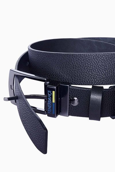 Fenerbahçe Genuine Leather Double Sided Sports Belt Black - Anthracite - Ha097Eds27