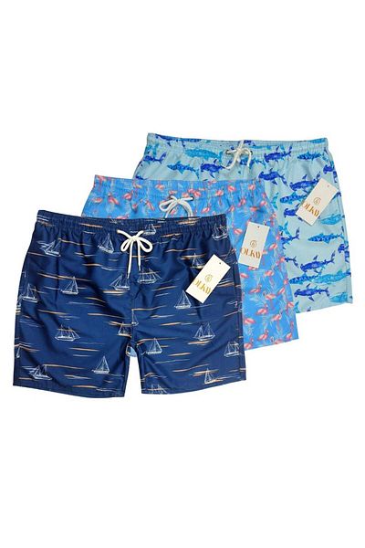 essentialneedsforall 3 PIECES MEN BEACH/SWIM SHORTS SUMMER COLLECTION