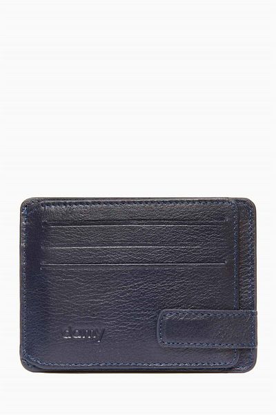 DAMY Θήκη για κάρτες από γνήσιο δέρμα 521 - Navy Blue
