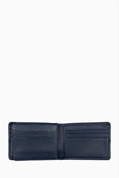DAMY Genuine Leather Men's Wallet 315 - Navy Blue