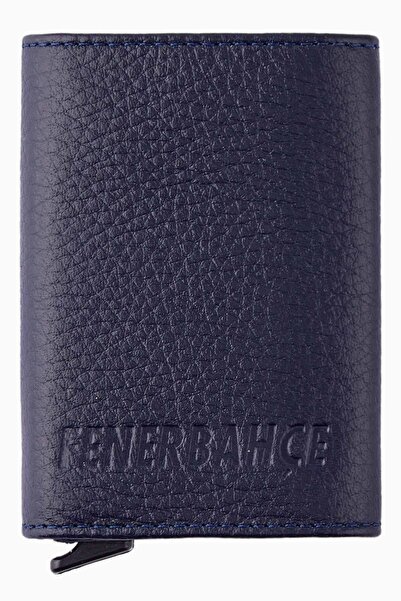 Fenerbahçe Genuine Leather Mechanismed Magnet Wallet (HA059TDS08-632) - Navy ...